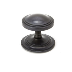 Aged Bronze Art Deco Centre Door Knob
