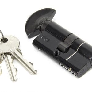 30/30 Euro Thumbturn Cylinder Black Kitemarked