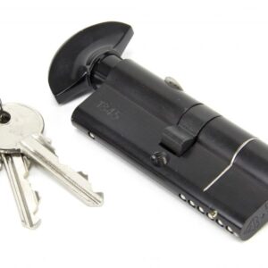 Anvil 40/40 6pin euro cylinder, thumbturn, black
