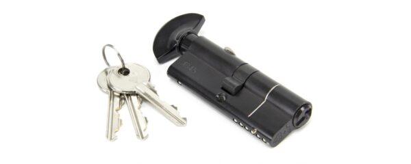Anvil 40/40 6pin euro cylinder, thumbturn, black