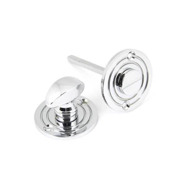 Round Bathroom Thumbturn Polished Chrome