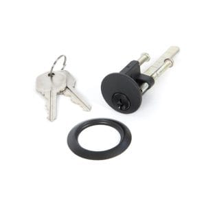 Rim Cylinder and keys, Black