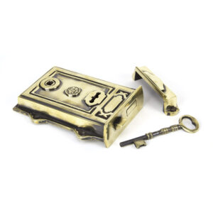 Aged Brass Davenport Rim Lock