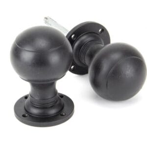 Anvil Regency Mortice/ Rim Knob Set, Ebony