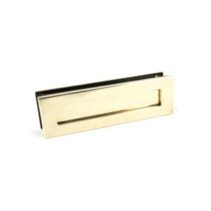 Anvil 315mm x 92mm Traditional Letterbox, Aged Brass