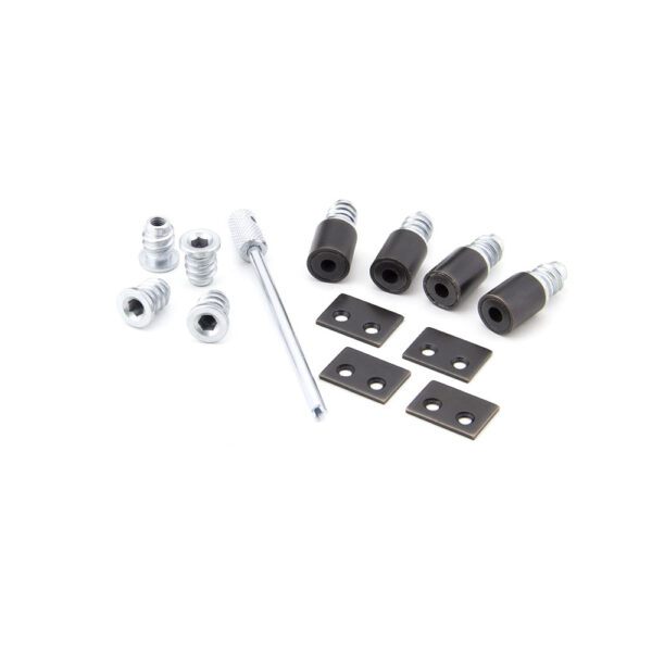 Aged Bronze Secure Stops 4/pk