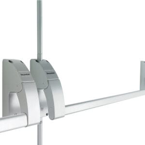 Emergency Exit Panic Bolt Double Push Bar Silver