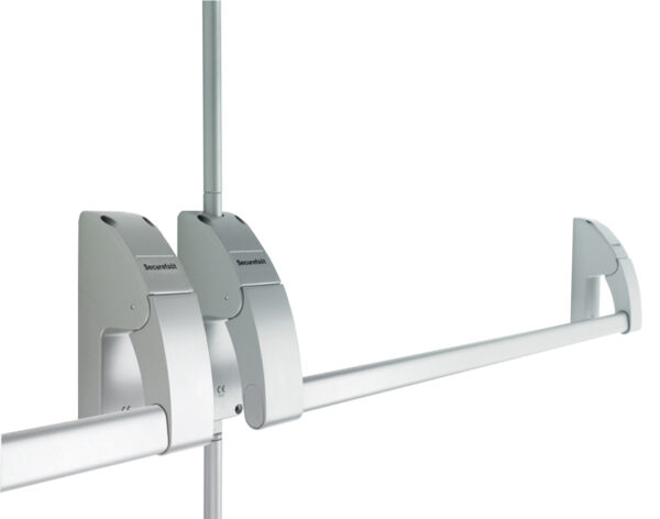 Emergency Exit Panic Bolt Double Push Bar Silver