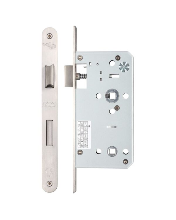 Bathroom Locks Din Standard Satin Stainless Steel 60mm Backset