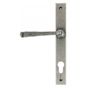 Multi Point Lever Lock Anvil Slimline Handle Set Pewter