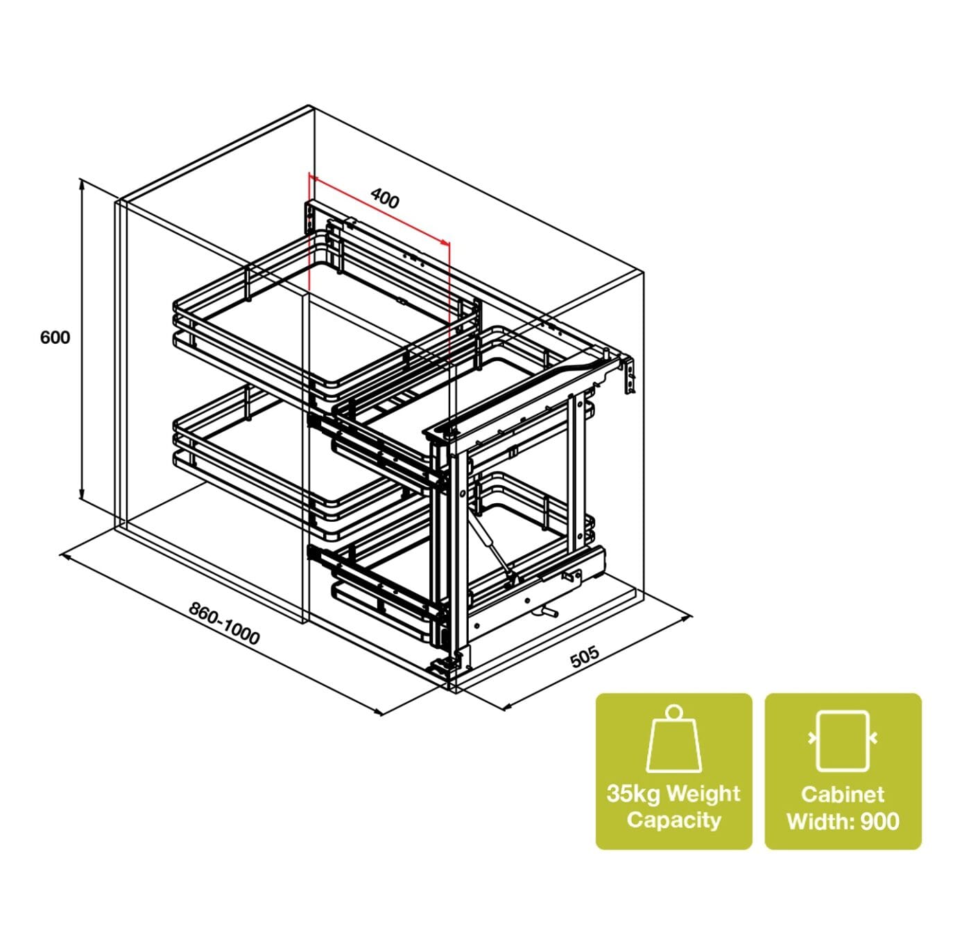 SELECT Secret Corner Unit, Chrome | Quest