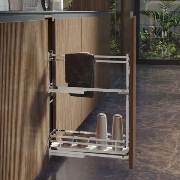 Select 150mm Towel Rail Pull-Out, Chrome