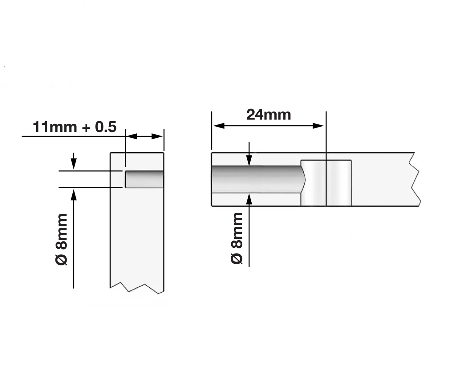 Website-ImagesQuest-Website-ImagesCabinet-FittingsImagesCam-DowelsWebsite-ImageryDowelsConX-24mm-Knock-in-Dowel-Fitting-Dimensions
