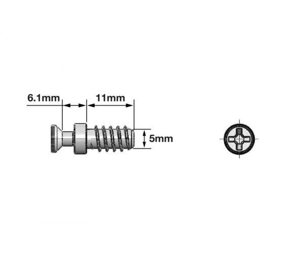 Dowel Direct Fixing Tie Rod – Zinc Alloy, 5,000/pk