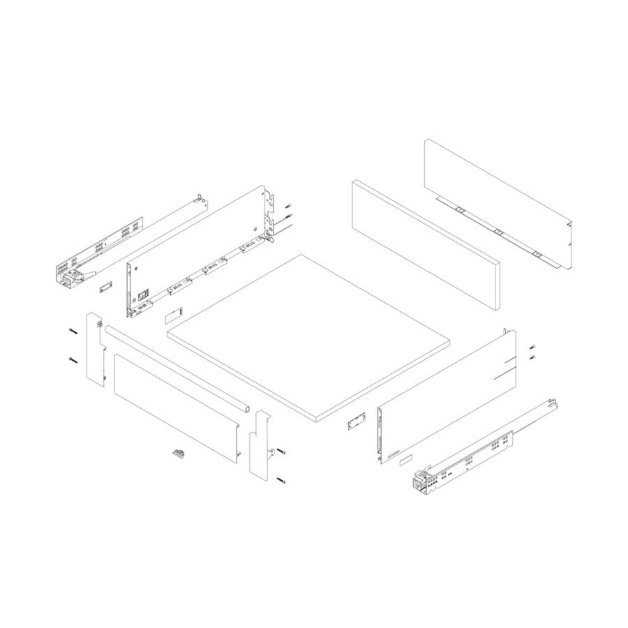 Hdb Railing PURE FlowBox Front Gallery Railing, Anthracite
