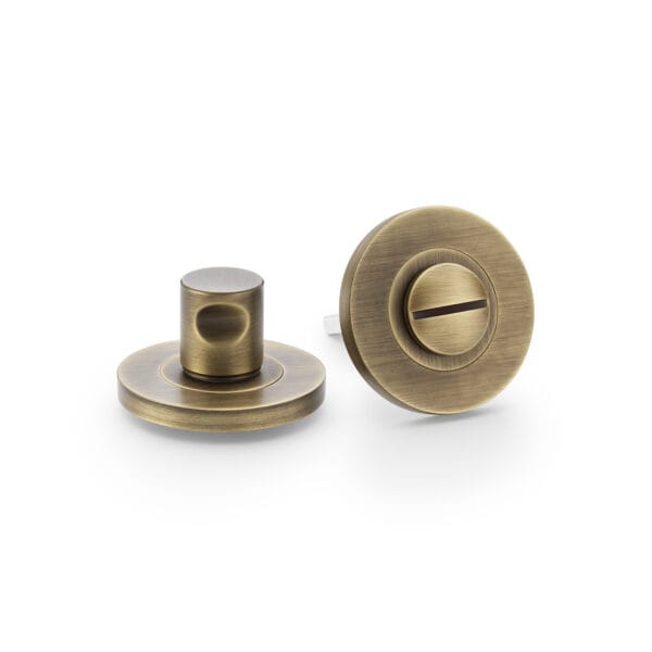 Select Thumbtun & Release Plain On 50x6mm Rose Antique Brass