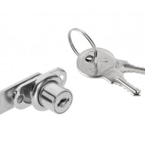 Cam Lock Long Cylinder Nickel Plate 18mm Dia X 22mm Nozzle Universal