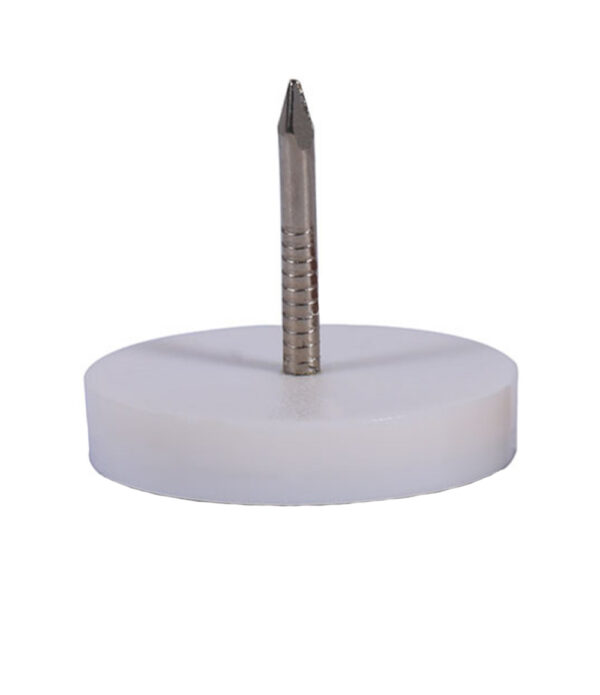 Furniture Glide Pin Type Plastic White