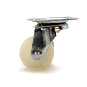 Castor Nylon Wheel Swivel Plate Unbraked