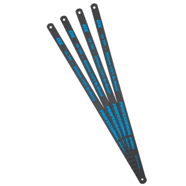 Ox Pro Hacksaw Blades 12″ 4pk