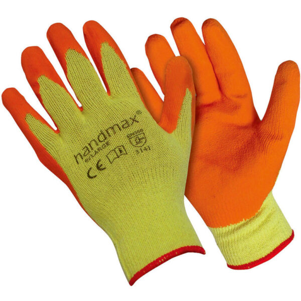 Gloves Orange Builder Grip Style