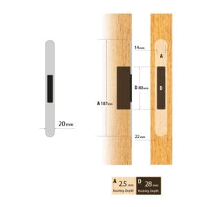 Reliance Universal Non-Adjustable Flat Deadbolt Keep