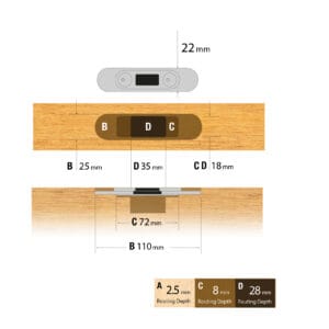 Reliance Adjustable Keep For Top And Bottom Shootbolts