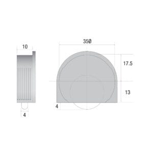 Series Mini Bottom Guide Roller 25kg Capacity