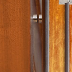 Panel to Panel Concealed Magnet Set, Satin Stainless Steel