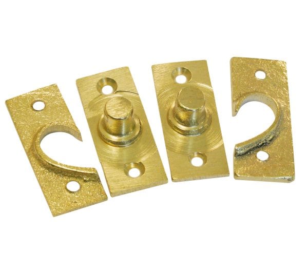Window Pivot Hinge Set 51 × 22mm Brass