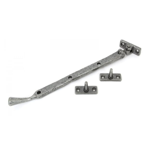 Anvil Window Stays Peardrop Style Pewter