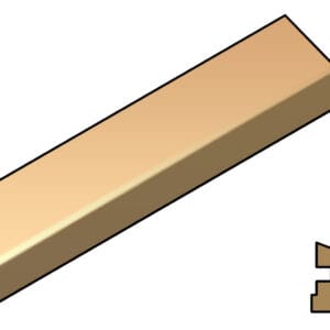 Q-Wood Glazing Bead Length 3m