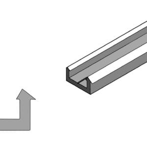 Q-Wood Glazing Bead Clip 3m