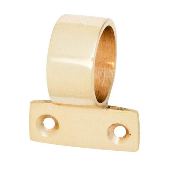 Sash Ring Vertical Fixing Polished Brass