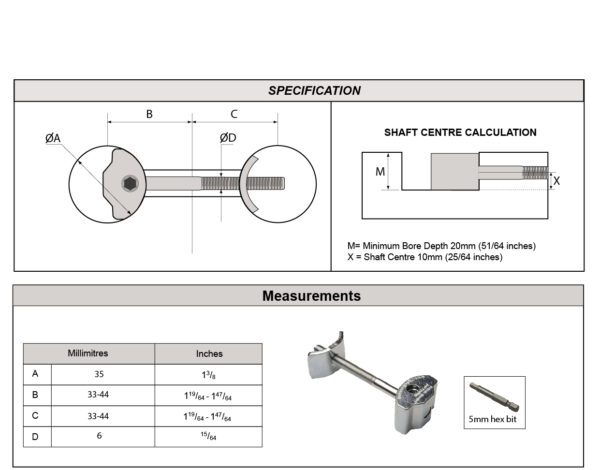 UT Zipbolt Worktop Connectors