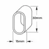 Oval Wardrobe Rail Dimensions