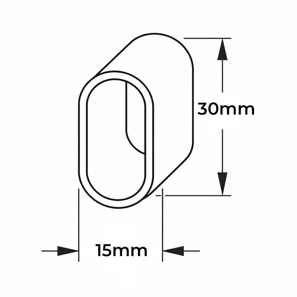 Oval Wardrobe Rail Dimensions