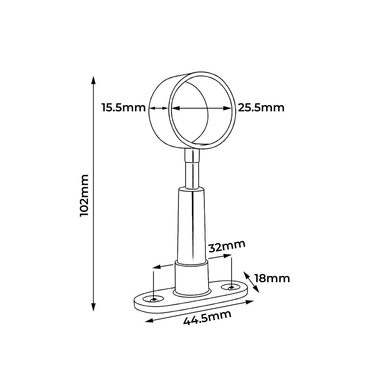 Round Centre Bracket
