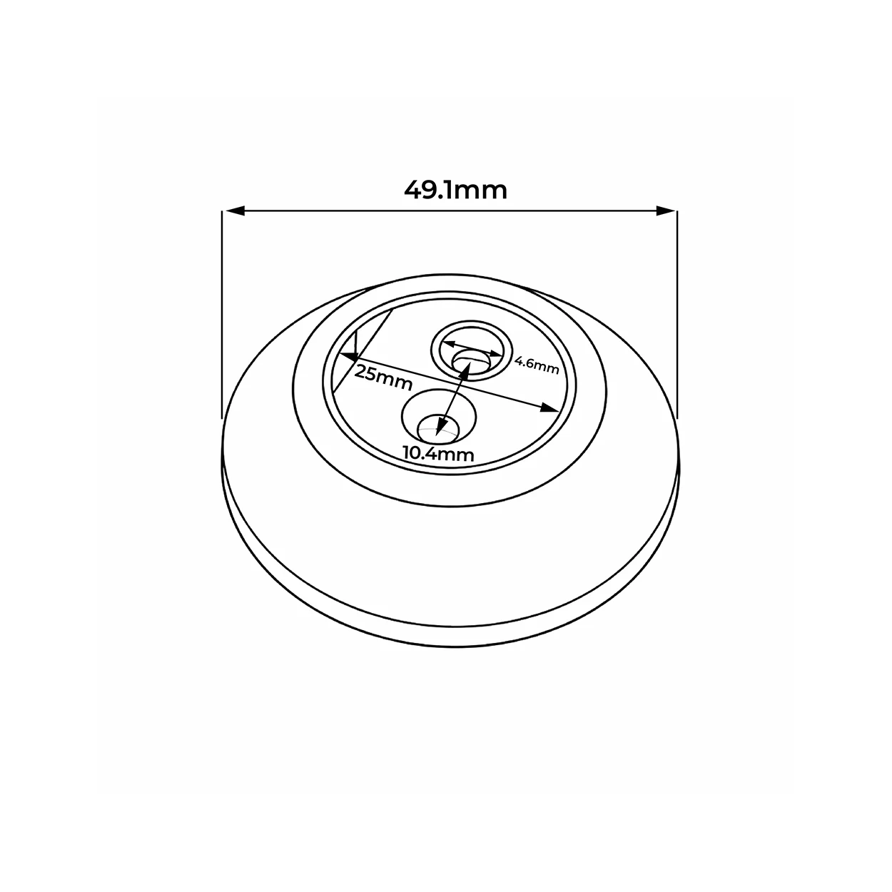 Round Concealed Socket