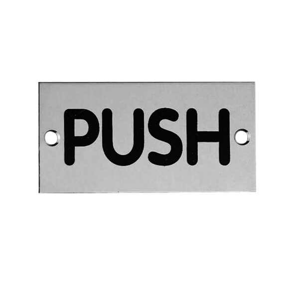 Push Signs For Doors 73 × 35mm