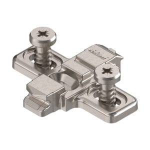 Blum Hinge Clip Cruciform Mounting Plate Diecast 0mm c/w Euro Screws