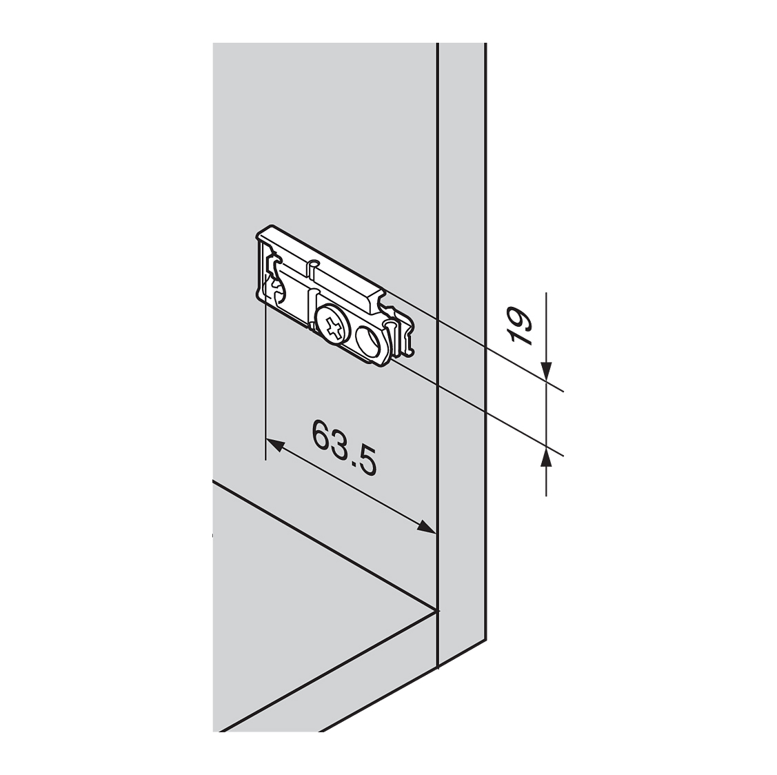 Website-ImagesQuest-Website-ImagesCabinet-FittingsImagesBlum-HingesDie-Cast-Horizontal-Mounting-Plate-Dimensions