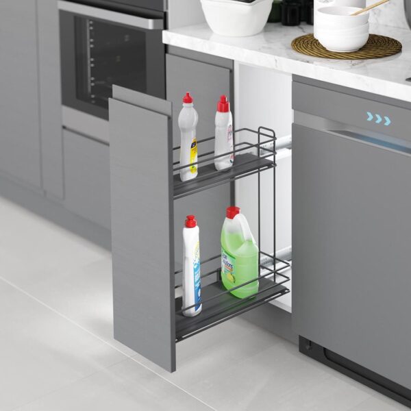 Select Right Handed Bottle Holder with Full Extension Blum Runners