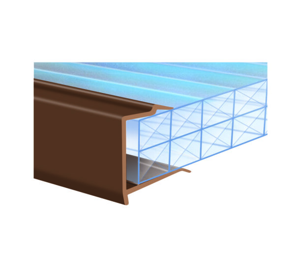 Exitex Capex Sheet End Closure PVC  2.1m Lengths
