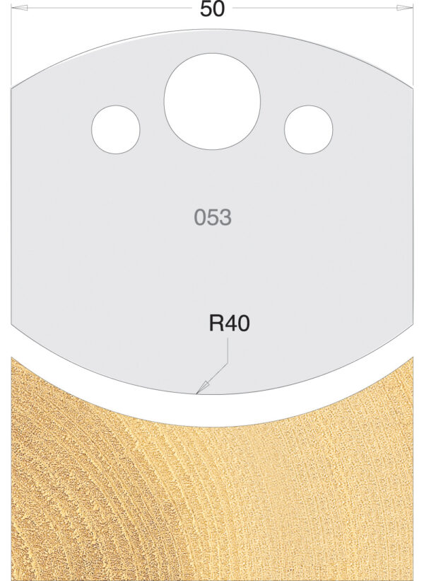 Euro Profile Cutters/Limiters HSS 50mm Pair No. 053