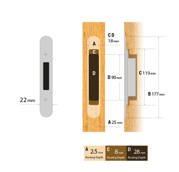 Reliance universal adjustable deadbolt keep