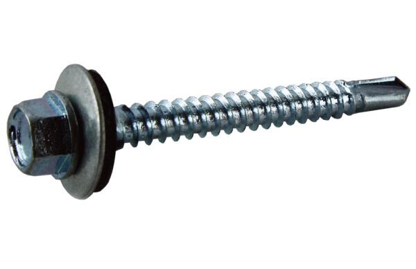 Self Drilling Screws Hex/Washer Light Section Steel/Steel  BZP 5.5mm