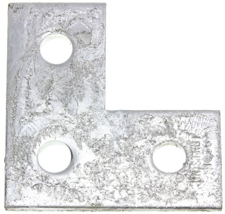 Channel Bracket 3 Hole Flat L 90 × 90mm