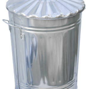 Dustbin & Lid Galvanised 24" × 18"