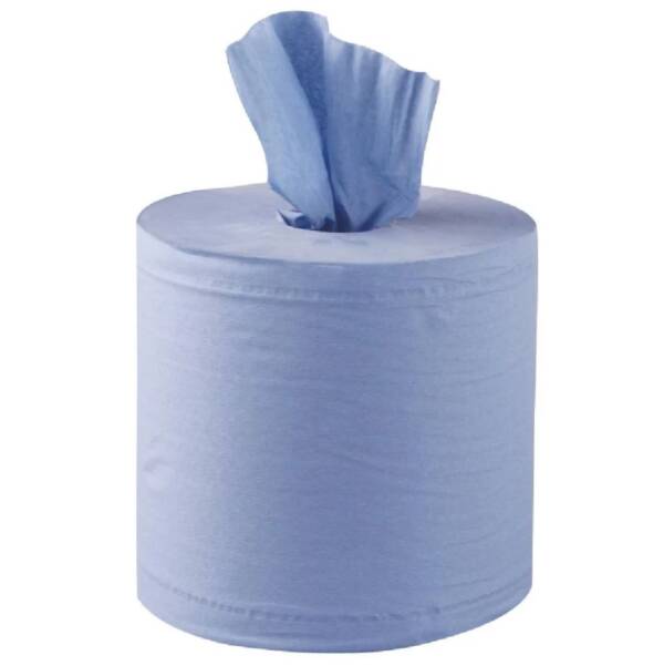 Paper Roll 2 Ply Centre Feed 170mm × 180m Blue